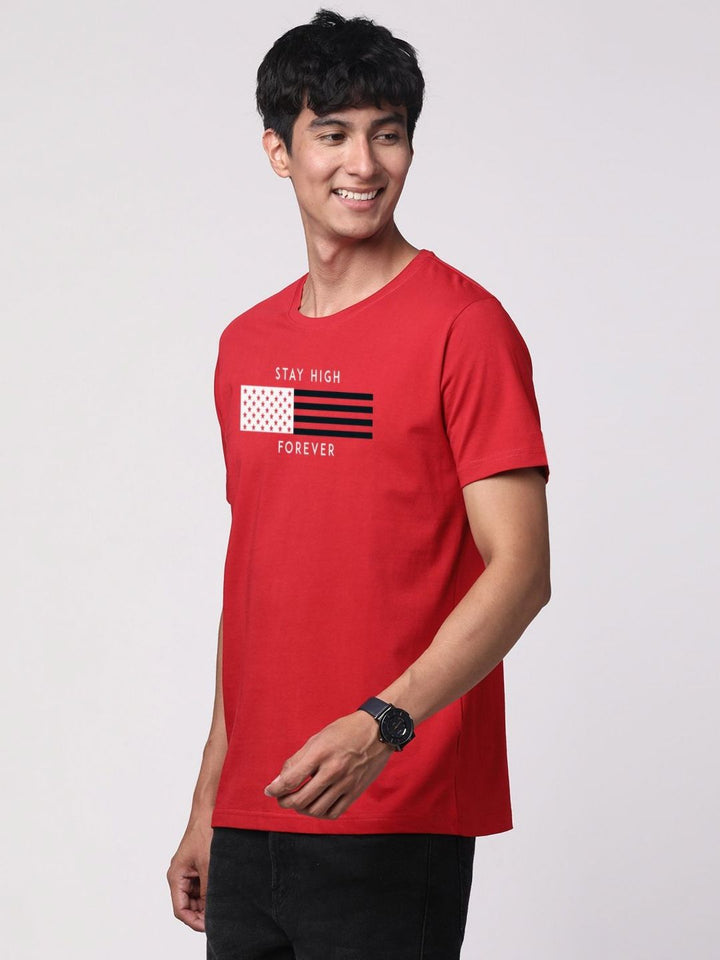 ADRO Men Graphic Printed Cotton T-shirt
