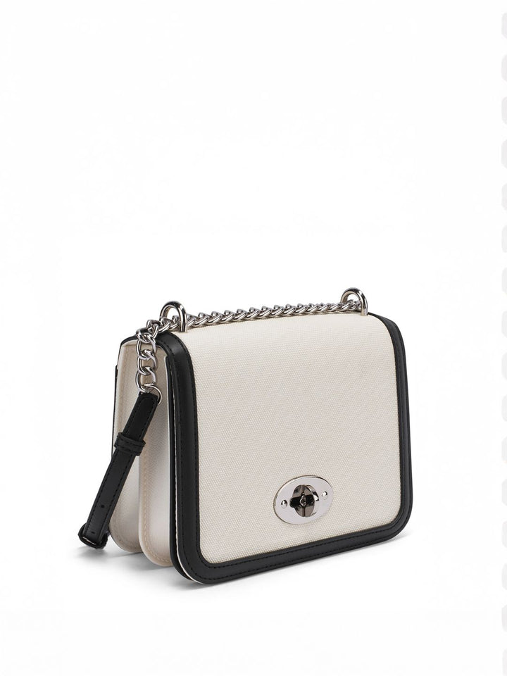 Lino Perros Colourblocked Structured Shoulder Bag With Detachable Sling Strap