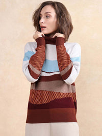 Rareism Women Colourblocked Cotton Top