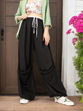 DressBerry Women Street Style Staple Parachute Joggers