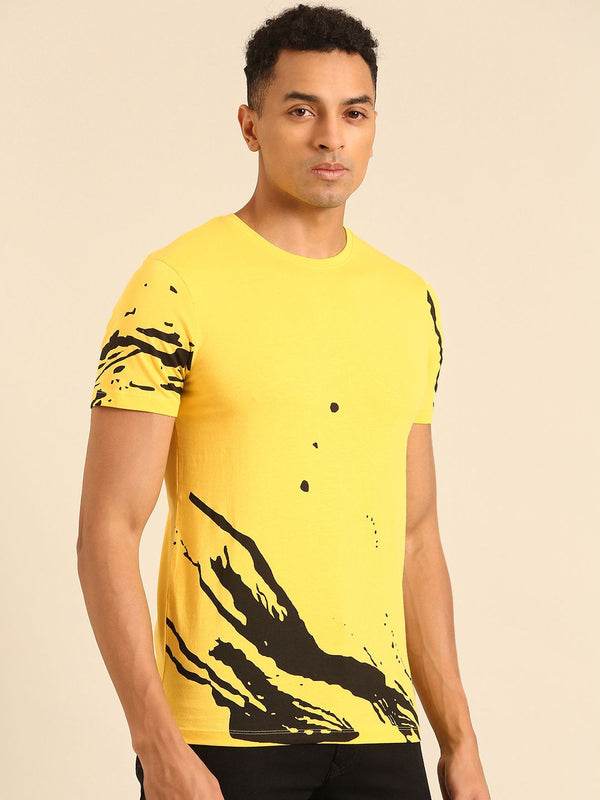 Menjadi T-Shirt Kapas Tulen Bercetak Manusia