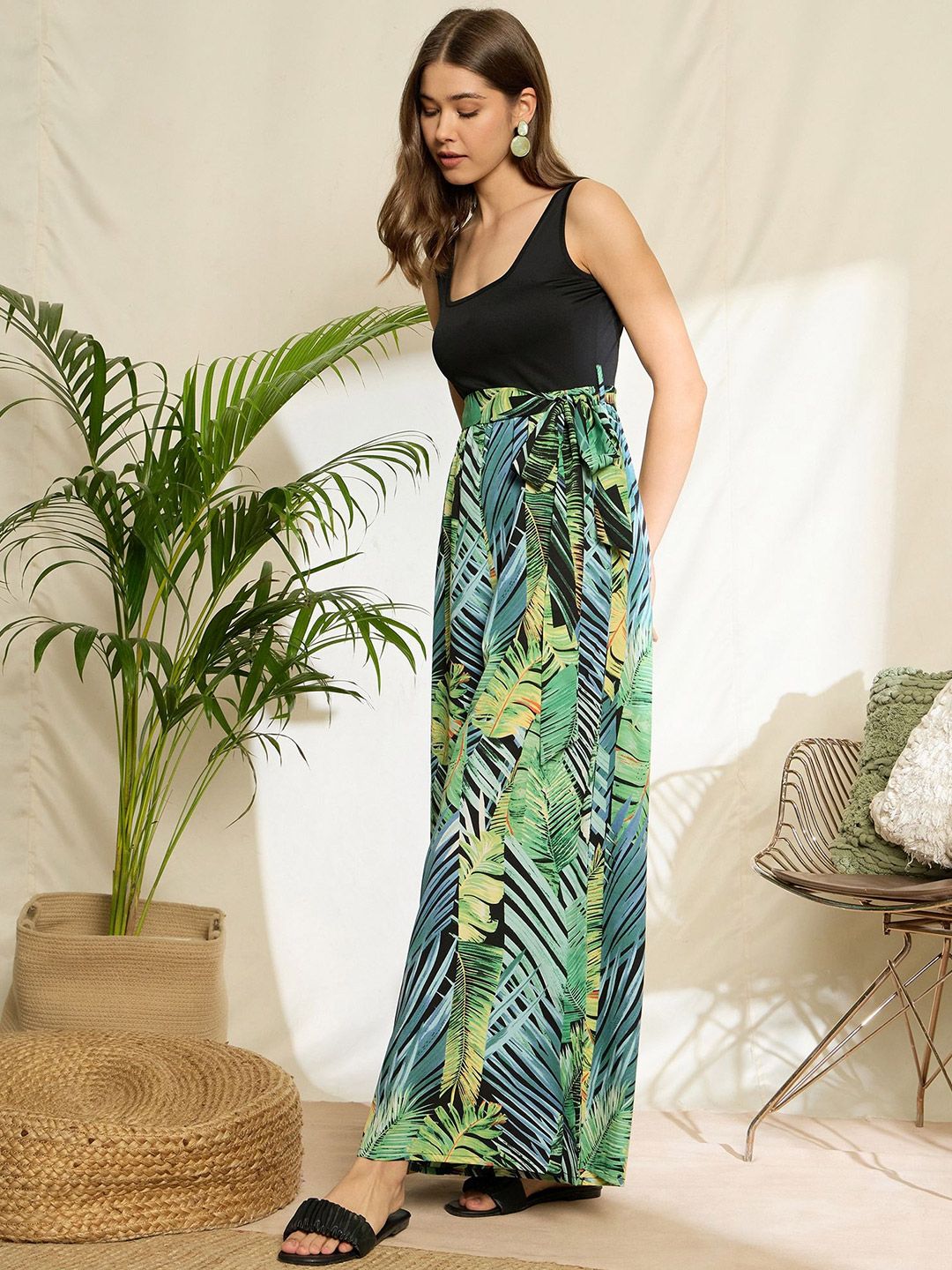 Berrylush Women Printed Basic Jumpsuit
