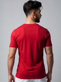 ADRO Typography Printed Round Neck Skin-Friendly Regular Fit T-shirt
