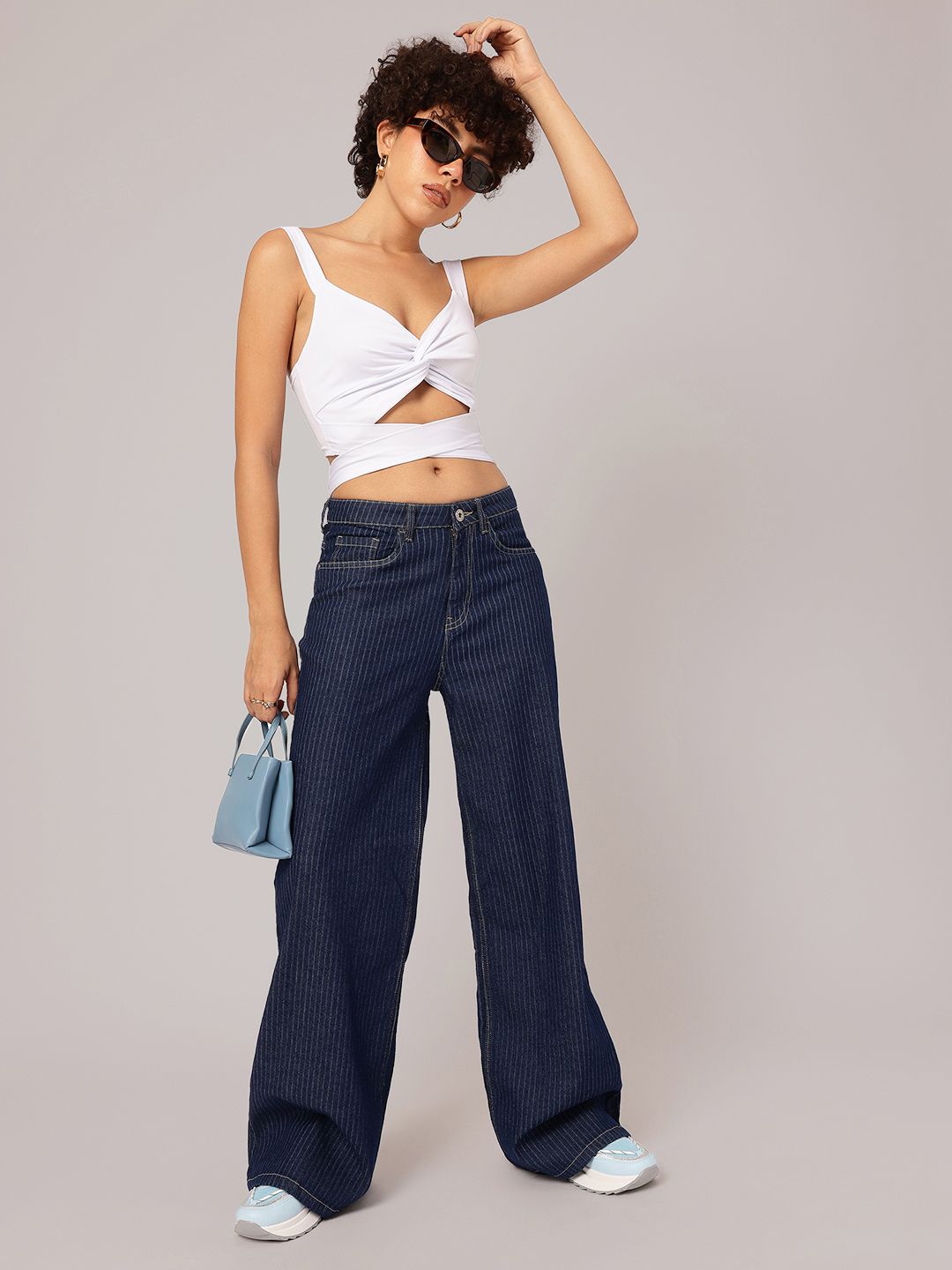 DressBerry Crossover Chaos Twisted Tie-Up Crop Top