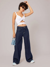 DressBerry Crossover Chaos Twisted Tie-Up Crop Top