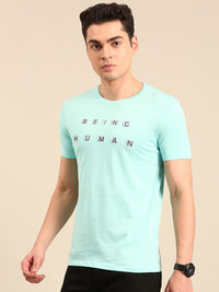 Being Human Typography Printed Pure Cotton T-shirt