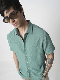 VASTRADO Men Classic Spread Collar Solid Slim Fit Casual Shirt