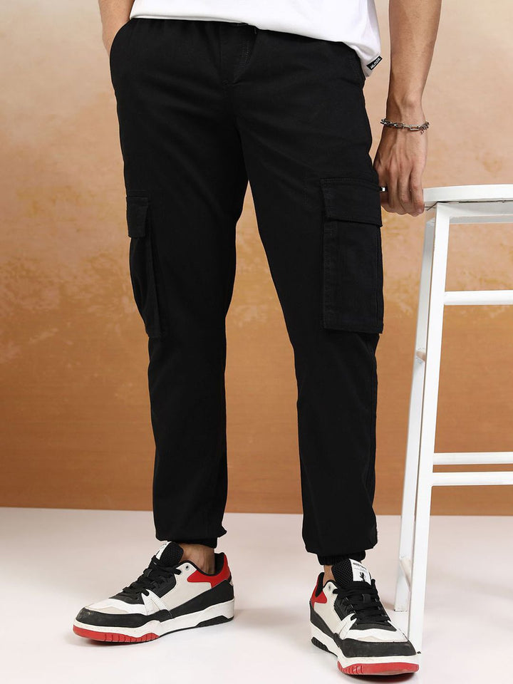 HIGHLANDER Men Mid-Rise Slim Fit Joggers