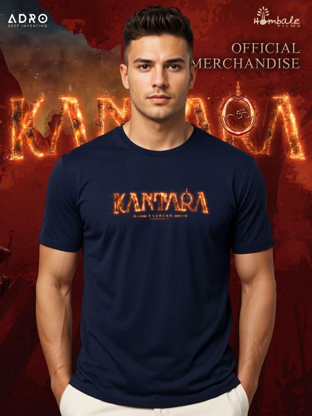 ADRO Men Typography Printed T-shirt