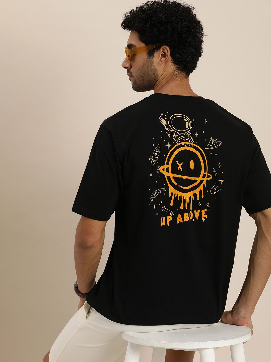 Difference of Opinion Men Printed Pure Cotton T-shirt