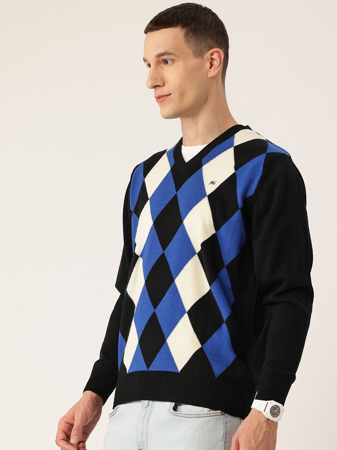 Monte Carlo Argyle Design Sweater