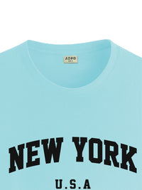 ADRO Men Typography Printed Applique T-shirt