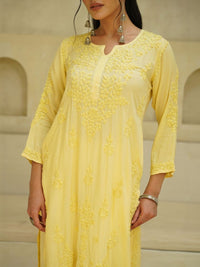 House of Chikankari Women Embroidered Chikankari Kurta