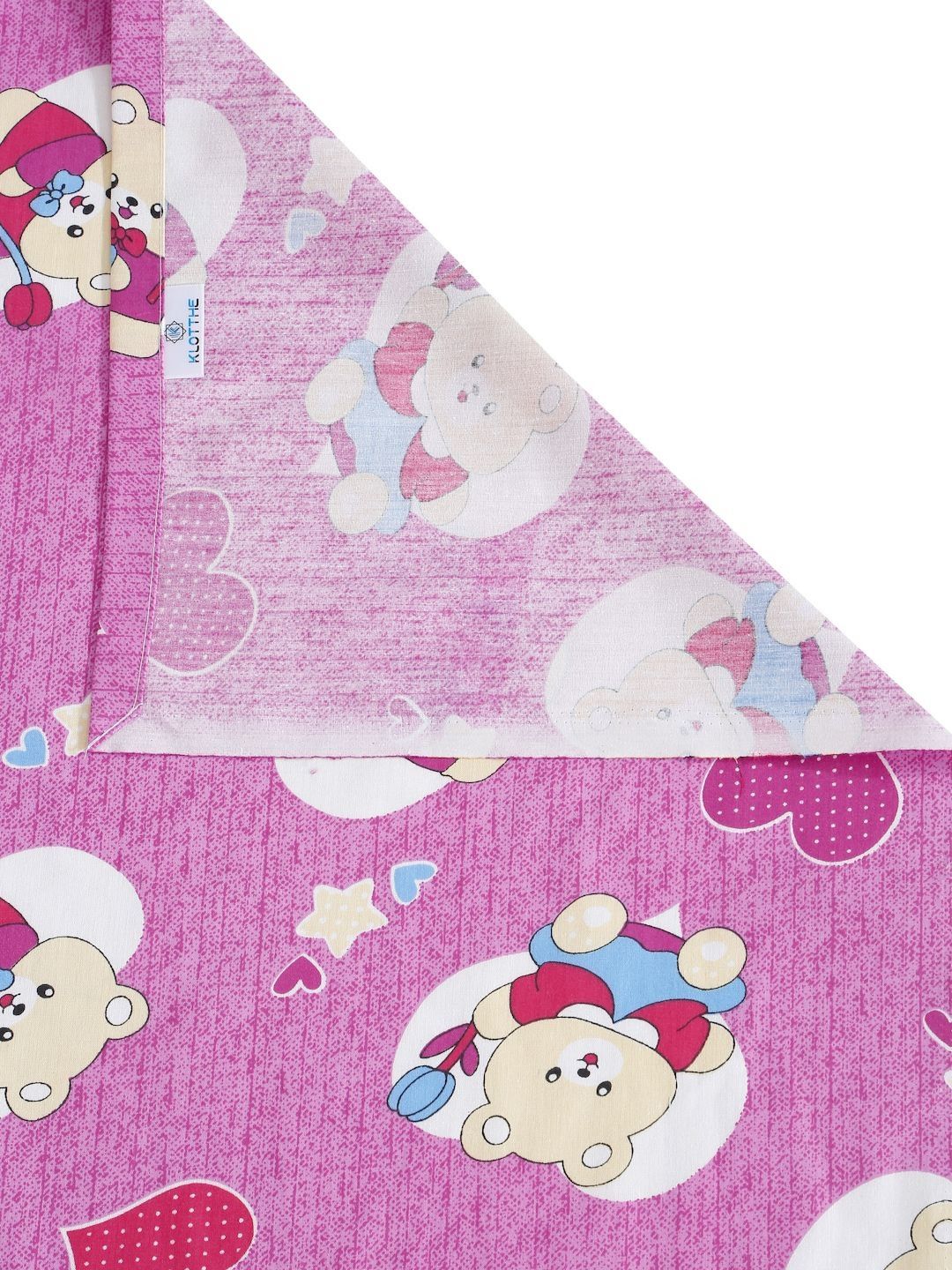KLOTTHE Purple Conversational Cotton 400 TC King Fine Bedsheet with 2 Pillow Covers-250 x 225 cm