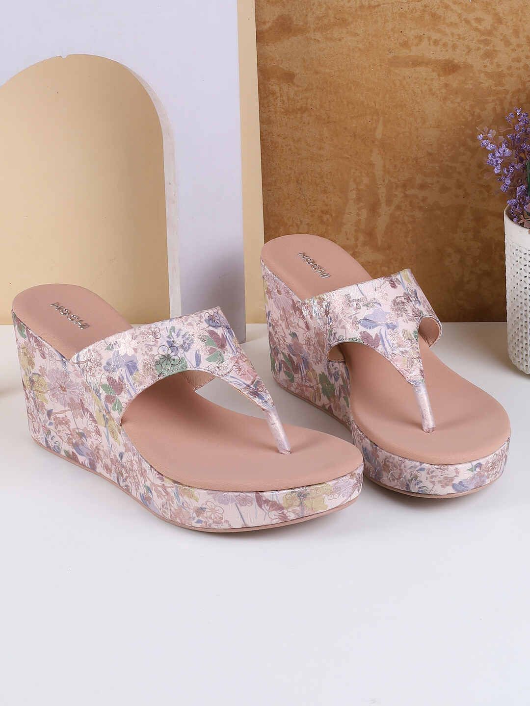 Mochi Printed Wedge Sandals