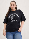 T-Shirt Poket Sassafras Curve Women Printed Women