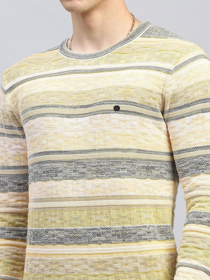 Monte Carlo Men Striped Pullover