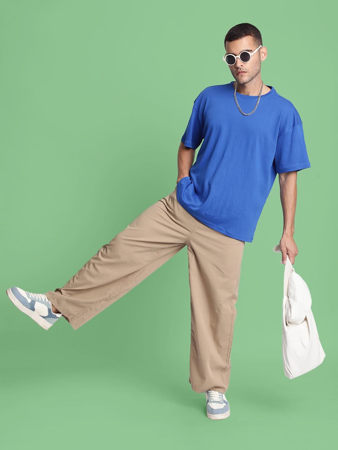 Bene Kleed Men Super Baggy Fit Cotton Trouser