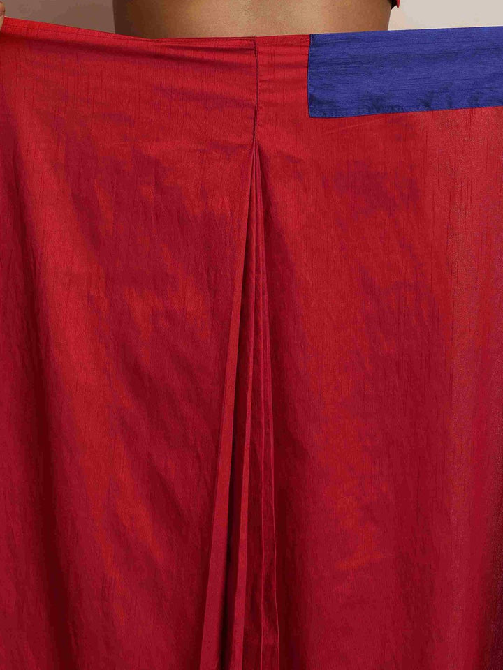Truebrowns colourblocked siap memakai saree