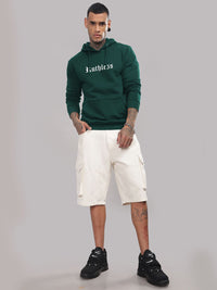 ADRO Men Printed Hooded Sweatshirt