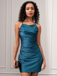 Tokyo Talkies  Women Satin Shoulder straps  Bodycon Dress