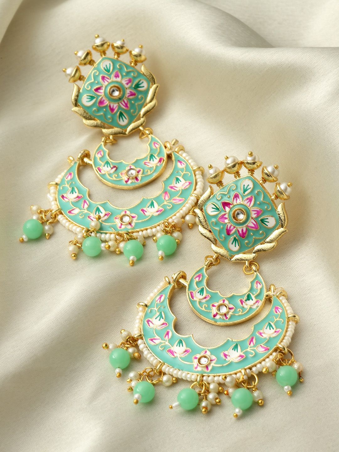 Anouk Gold Plated Contemporary Drop Earrings