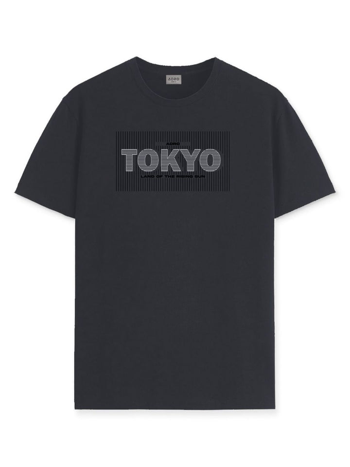 ADRO Men Typography Printed Round Neck Cotton T-shirt