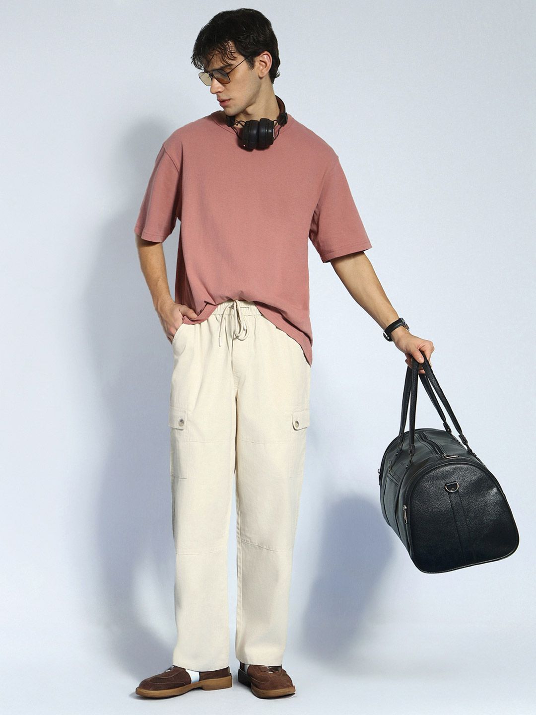 Urbano Fashion Men Loose Fit Cargos Trousers