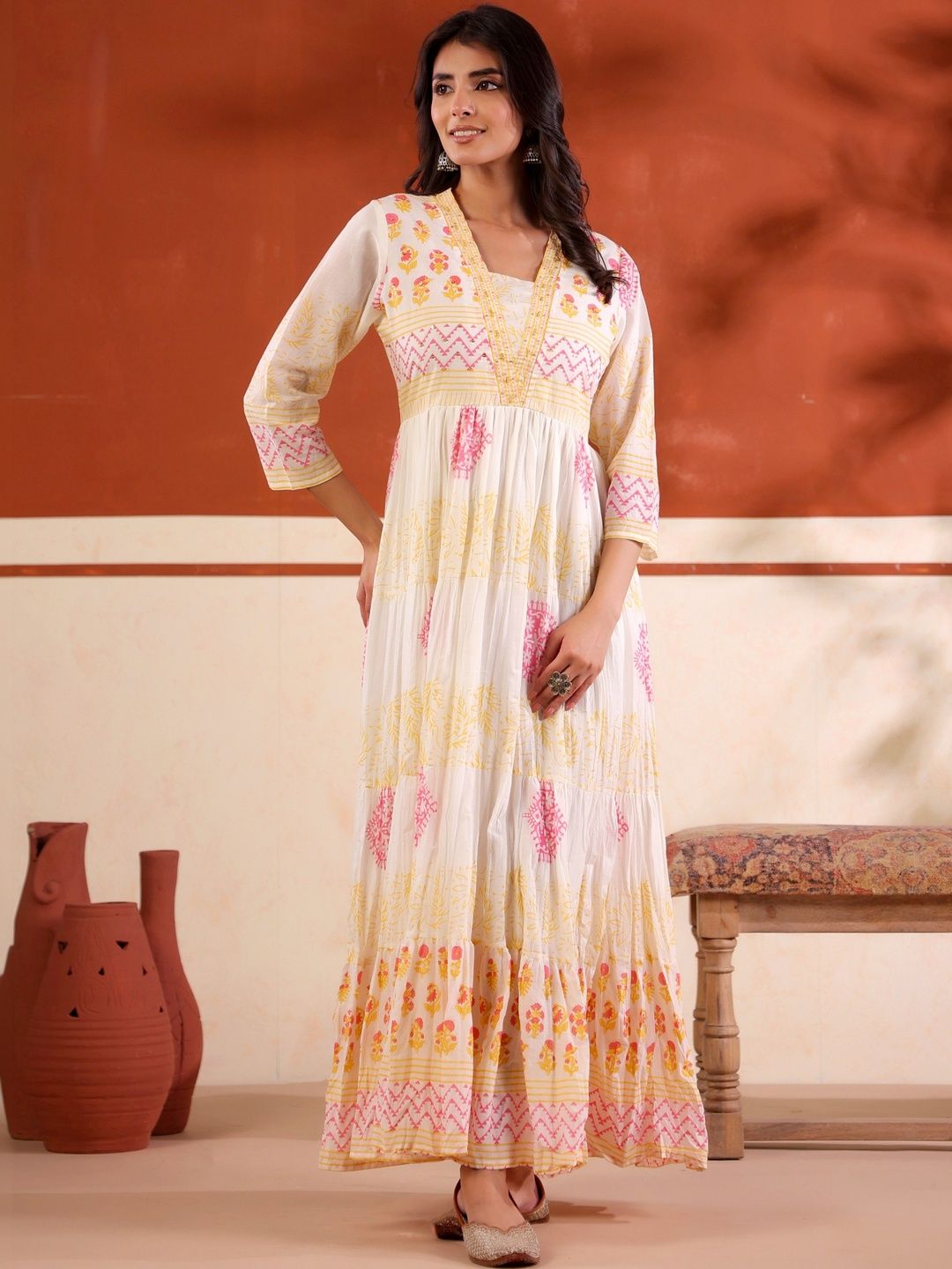 Mamicha Floral Print Maxi Dress
