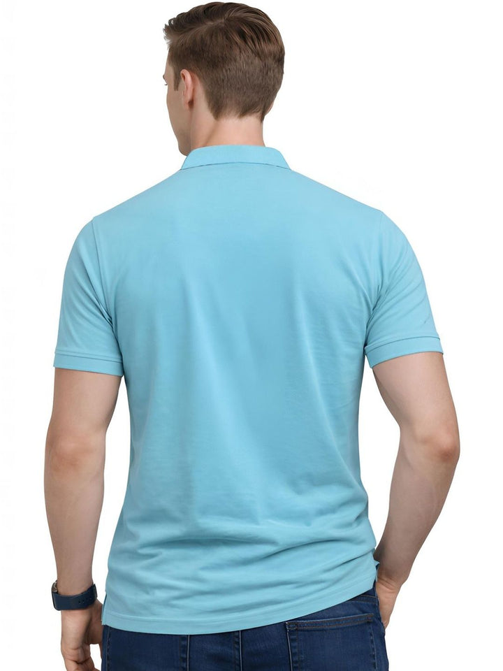 T-shirt Kolar Polo Logo Jenama ADRO Lelaki