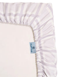 KLOTTHE White & Black Floral 400 TC King Bedsheet with 2 Pillow Covers