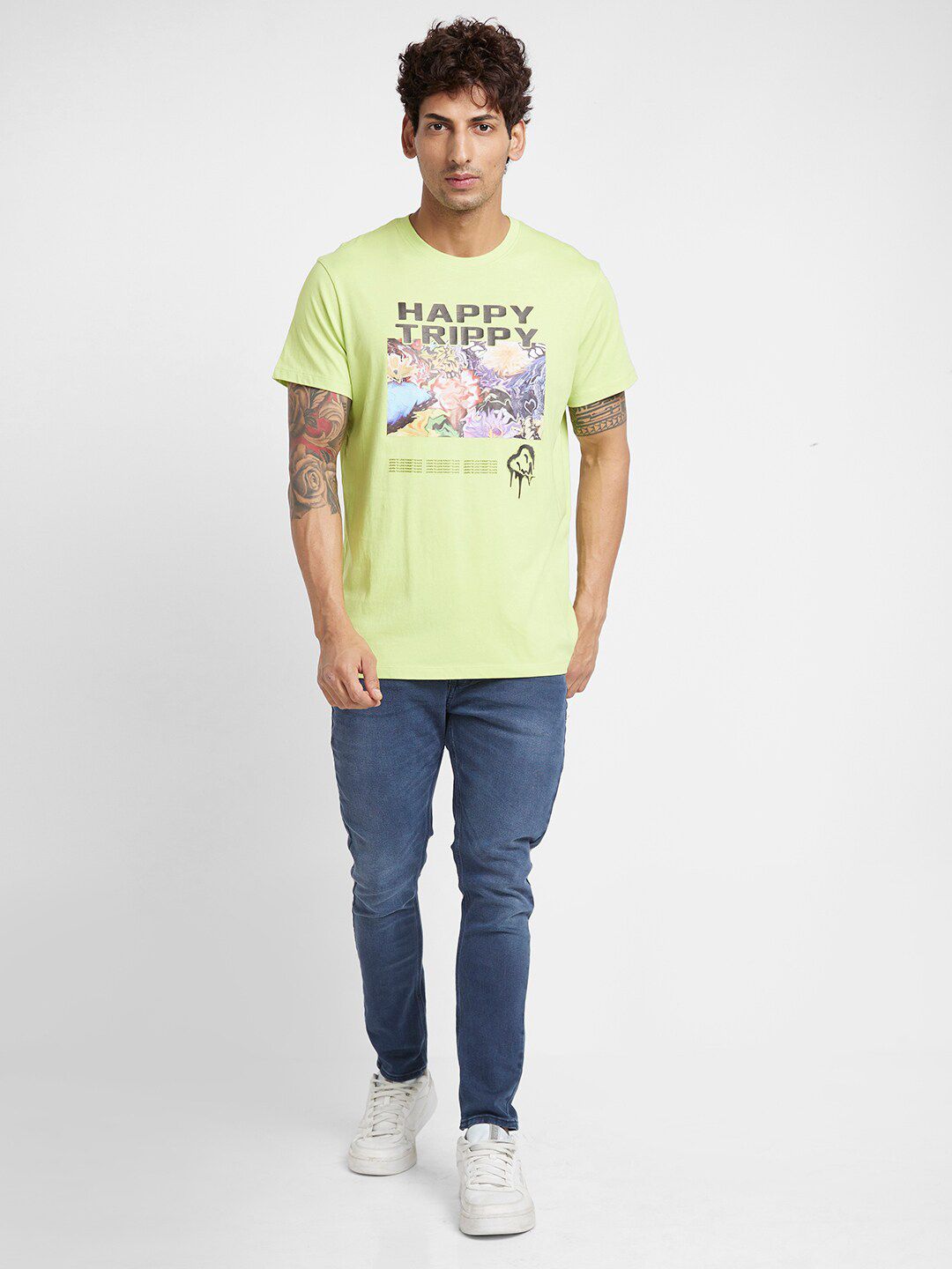 Being Human Typography Printed Casual T-shirt