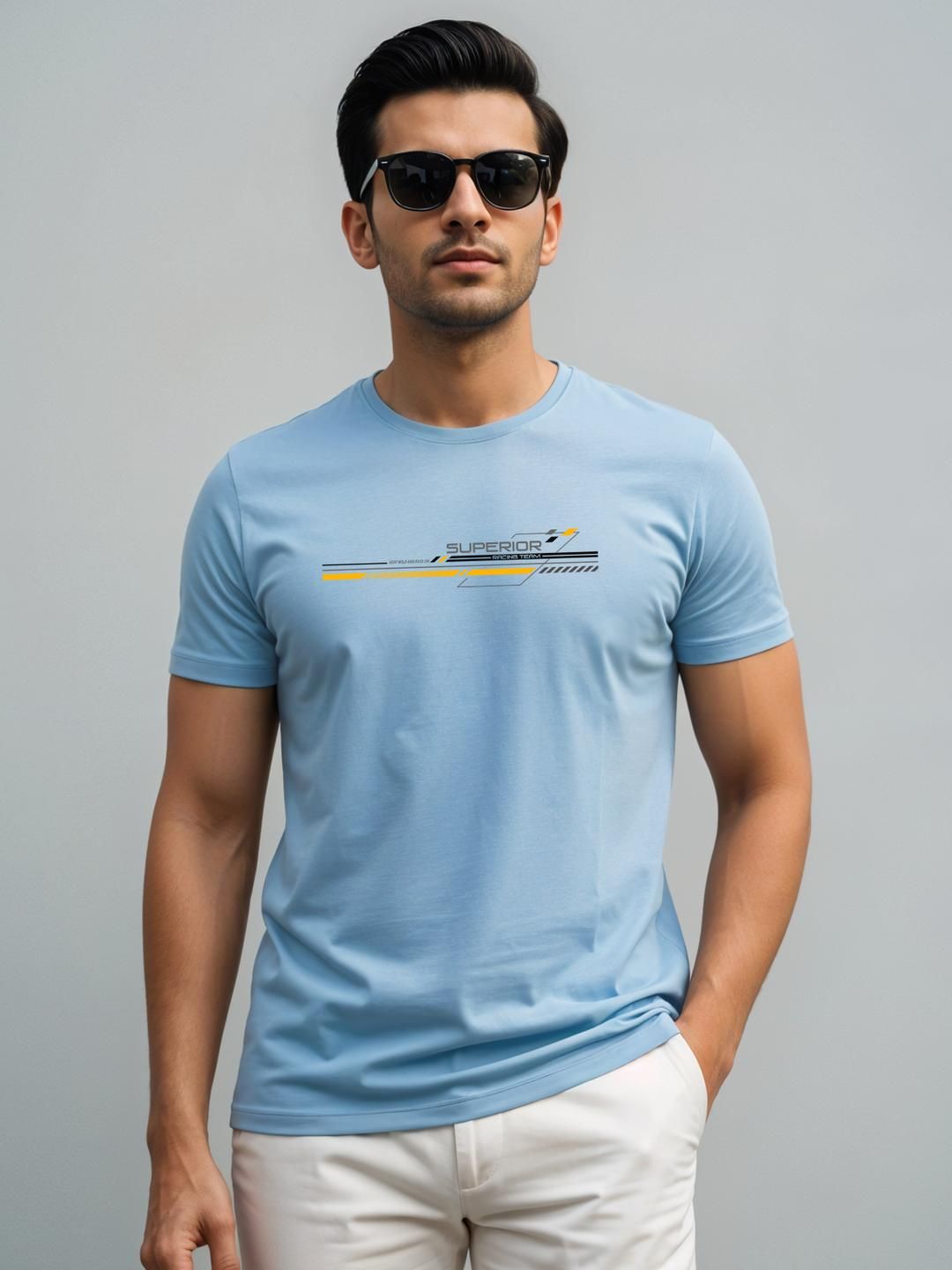 Tshirts Biru Lelaki ADRO