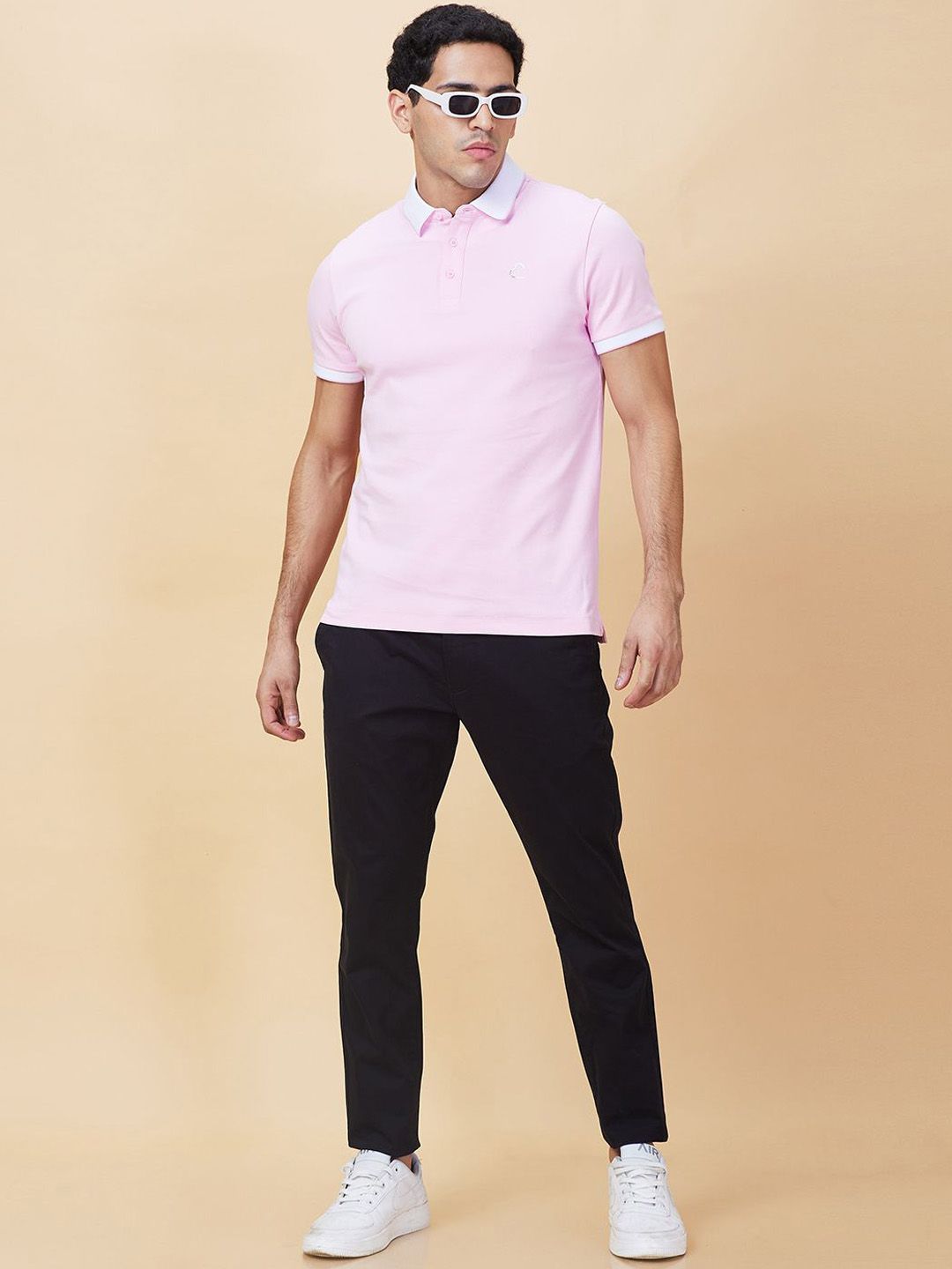 Being Human Men Slim Fit Mid-Rise Trousers