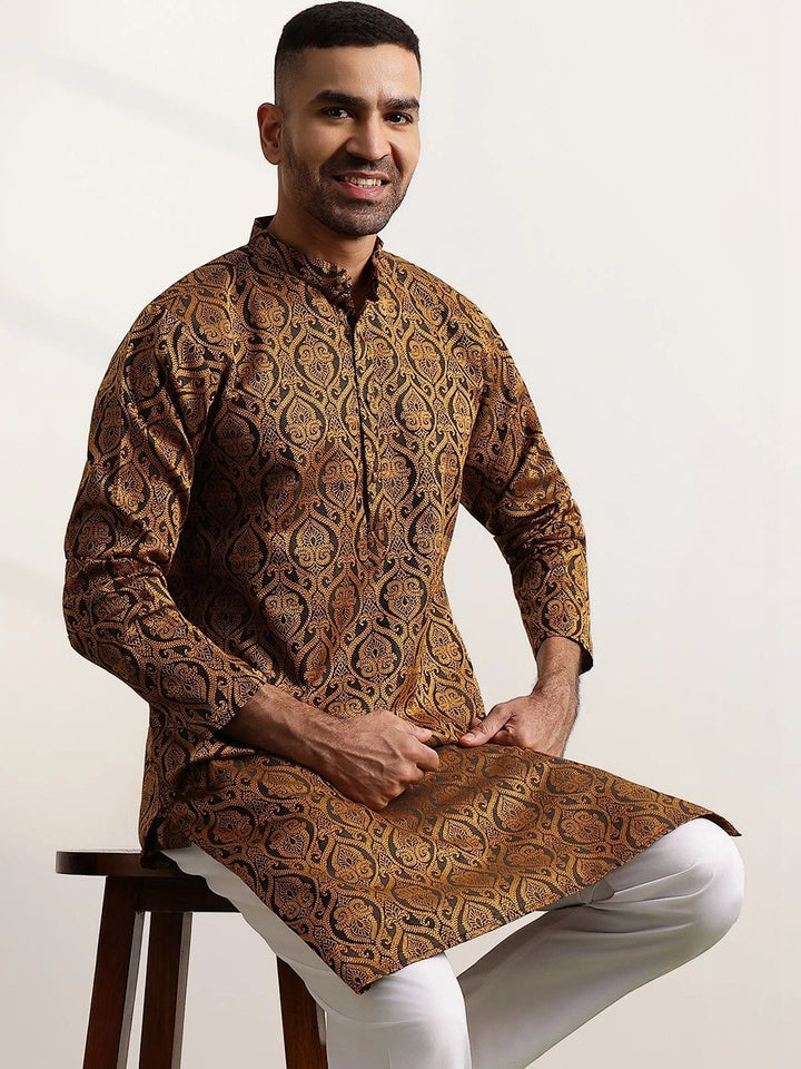 Anouk Men Ethnic Motifs Printed Regular Kurta with Trousers