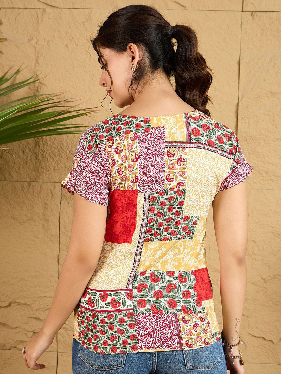 Berrylush Women Ethnic Motifs Printed Top