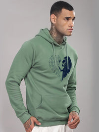 ADRO Men Printed Hooded Sweatshirt