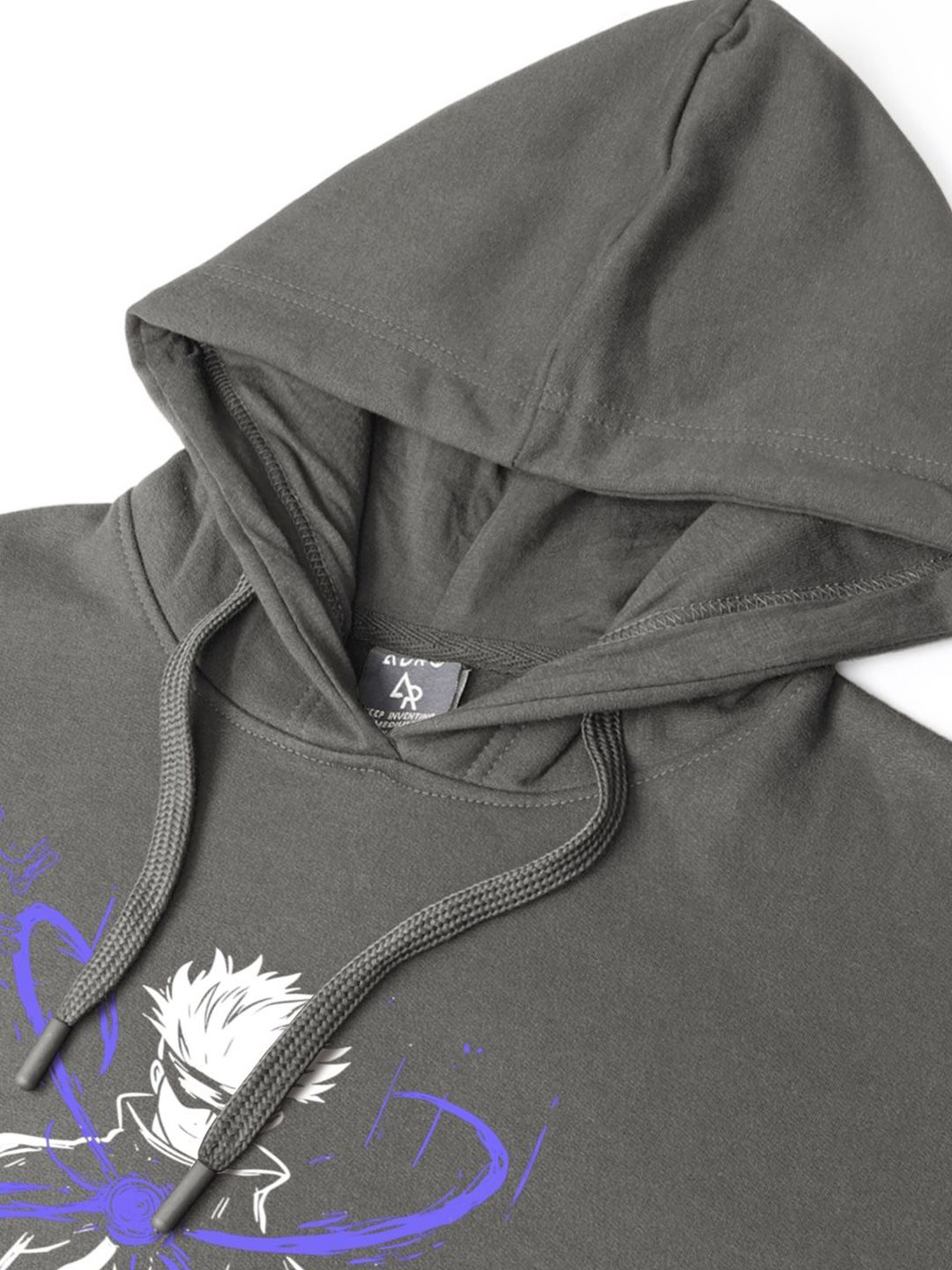 ADRO Men Printed Hooded Pullover Sweatshirt