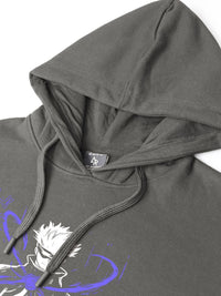 ADRO Men Printed Hooded Pullover Sweatshirt