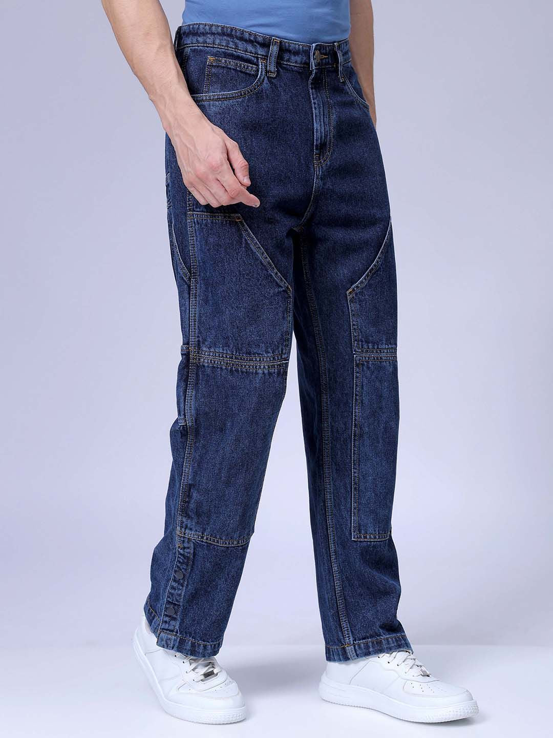 The Indian Garage Co Men Mid-Rise Relaxed Fit Jeans