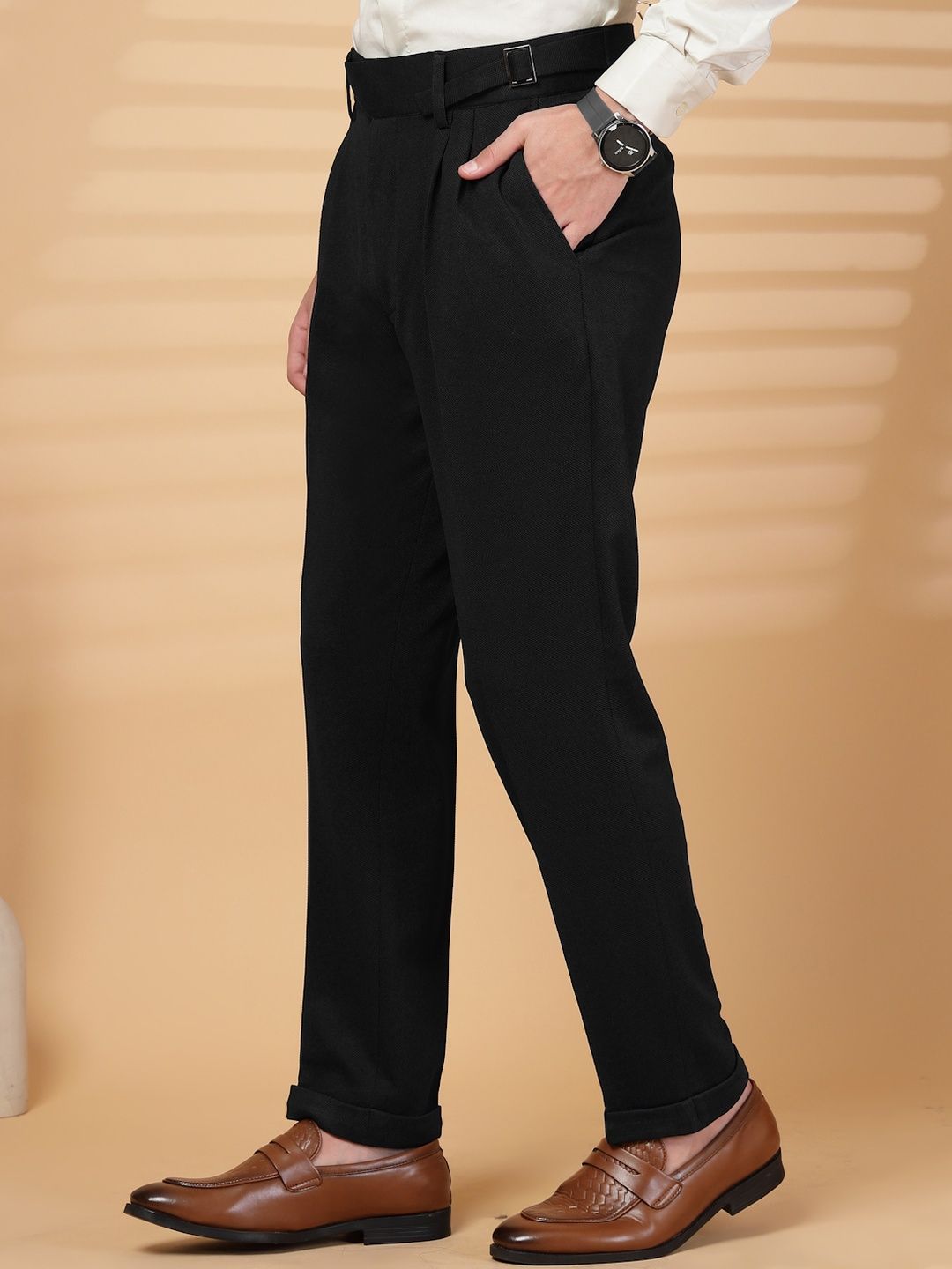 Seluar Formal Formal Lycra Lelaki KLOTTHE Hitam