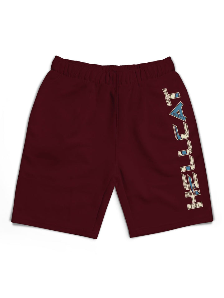 HELLCAT Boys Typography Printed Shorts