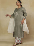 Mamicha Embroidered Round Neck Kurta Set