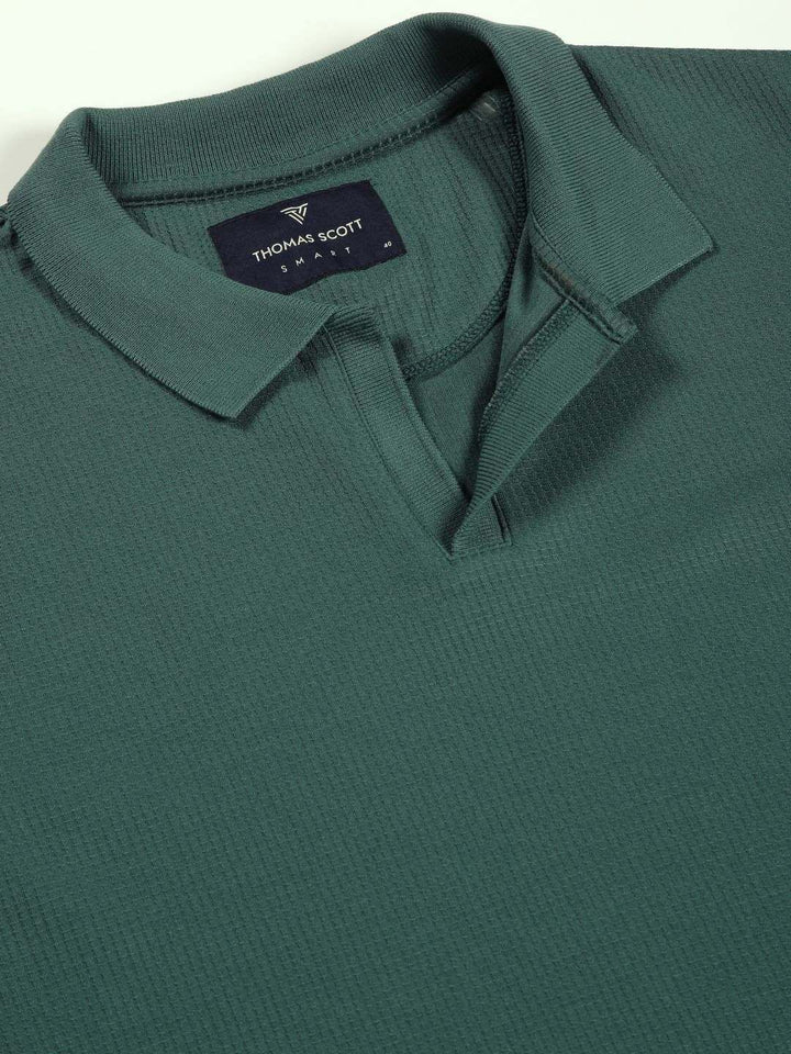 Thomas Scott Men Anti Odour Solid Polo Collar T-shirt