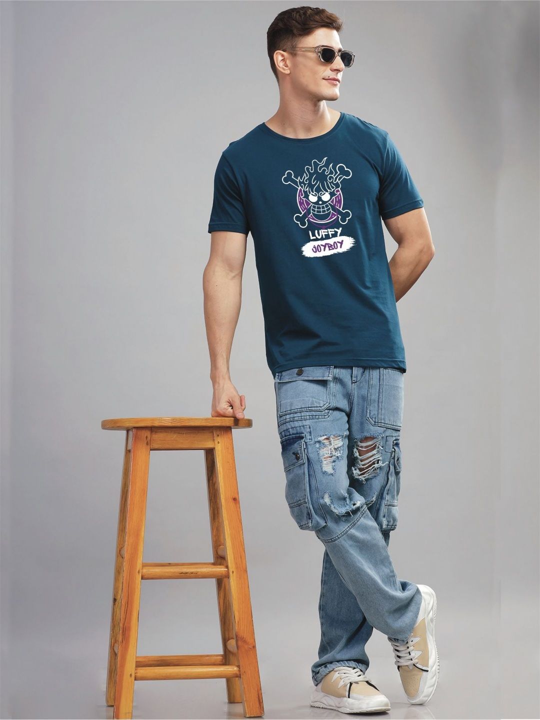ADRO Men Typography Printed T-shirt