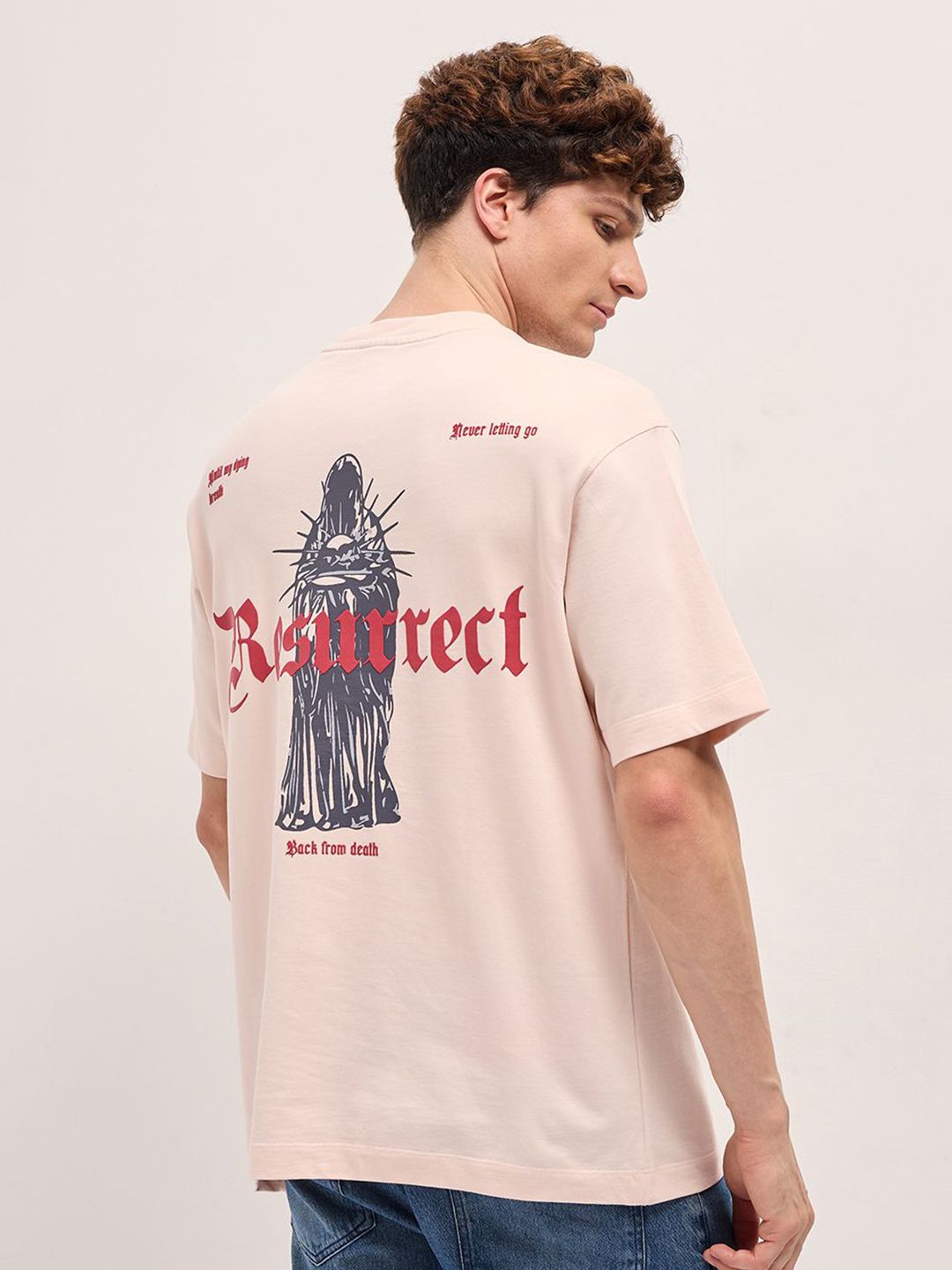 T-Shirt Leher Beruang Lelaki Bear House Graphic Graphic