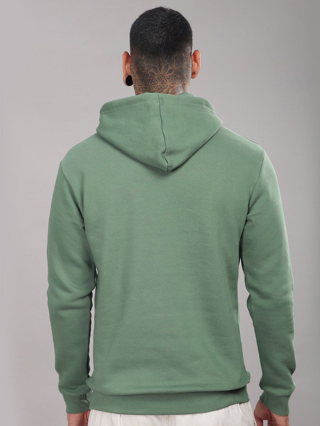 ADRO Men Printed Hooded Sweatshirt