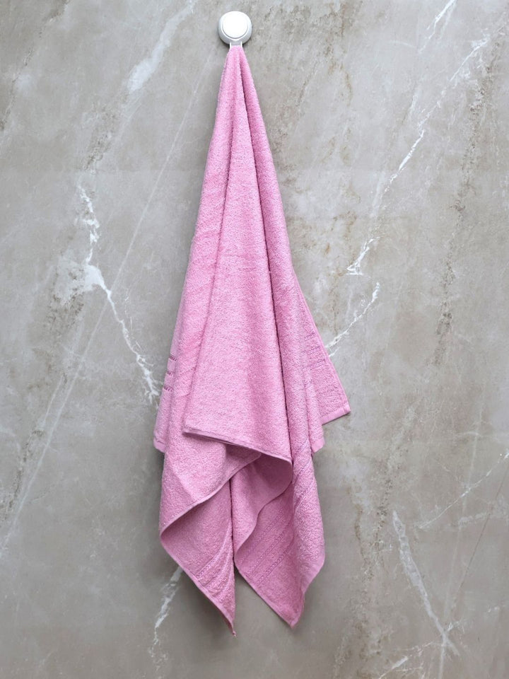 BOMBAY DYEING Pink 4 Piece Cotton 400 GSM Towel Set