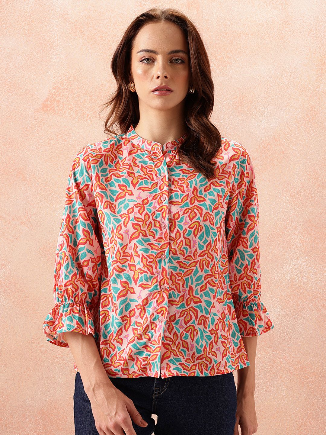 all about you Floral Opaque Printed Casual Shirt