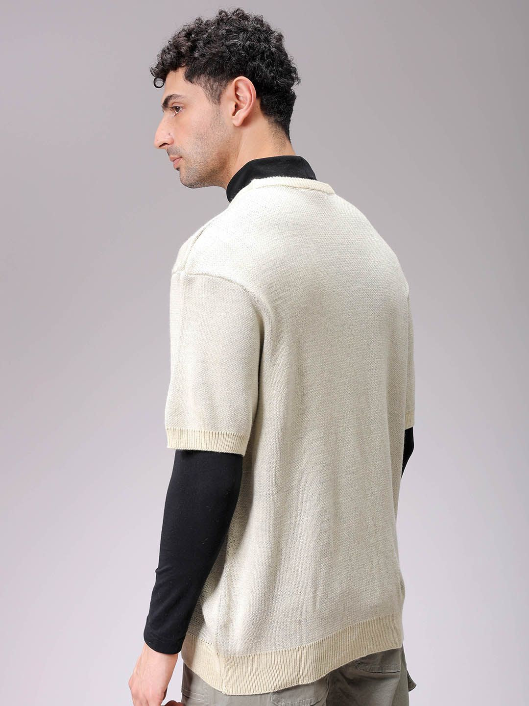The Indian Garage Co Men Typography Printed Short Sleeves Pullover